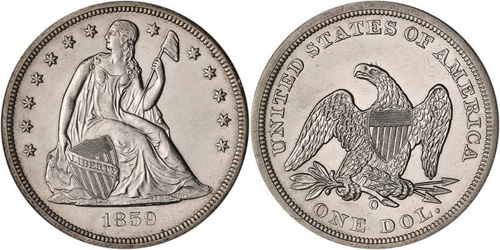seated liberty silver dollar